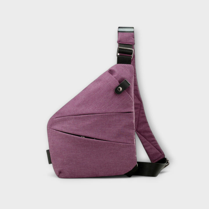 Funktionale Damen Umhängetasche im Crossbody-Stil, praktisch für Rechtshänder und Linkshänder.