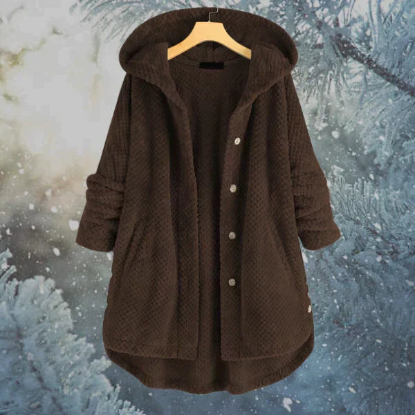 Elegante Damen-Winterjacke mit Kapuze. Stilvolle Freizeitjacke für Damen, perfekt für die kalte Jahreszeit.