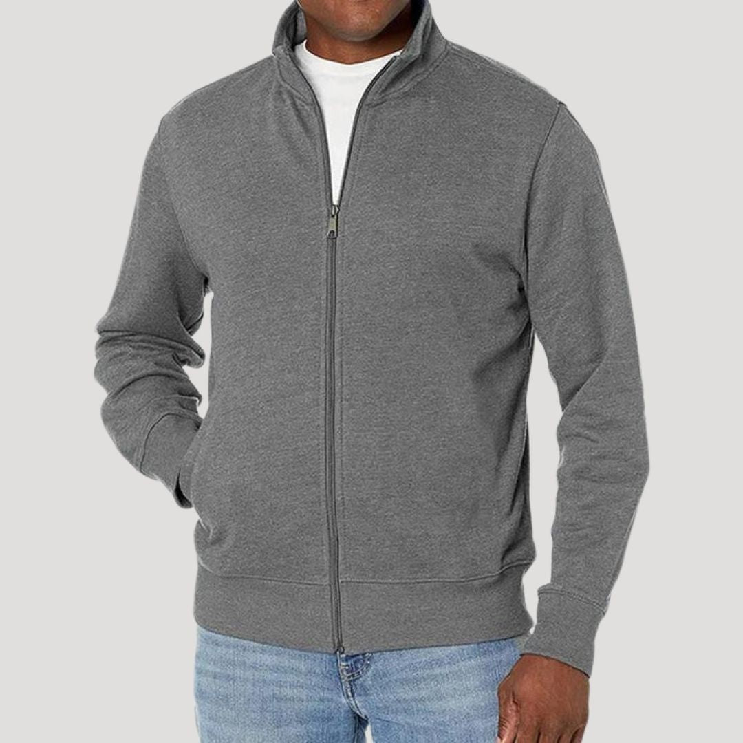Moderne Herren-Frühlingsjacke mit Reißverschluss, stilvoll & bequem für den Alltag.