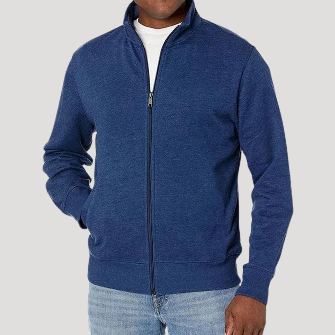 Leichte Übergangsjacke für Herren, mit Reißverschluss, modern und bequem für Frühling & Herbst.