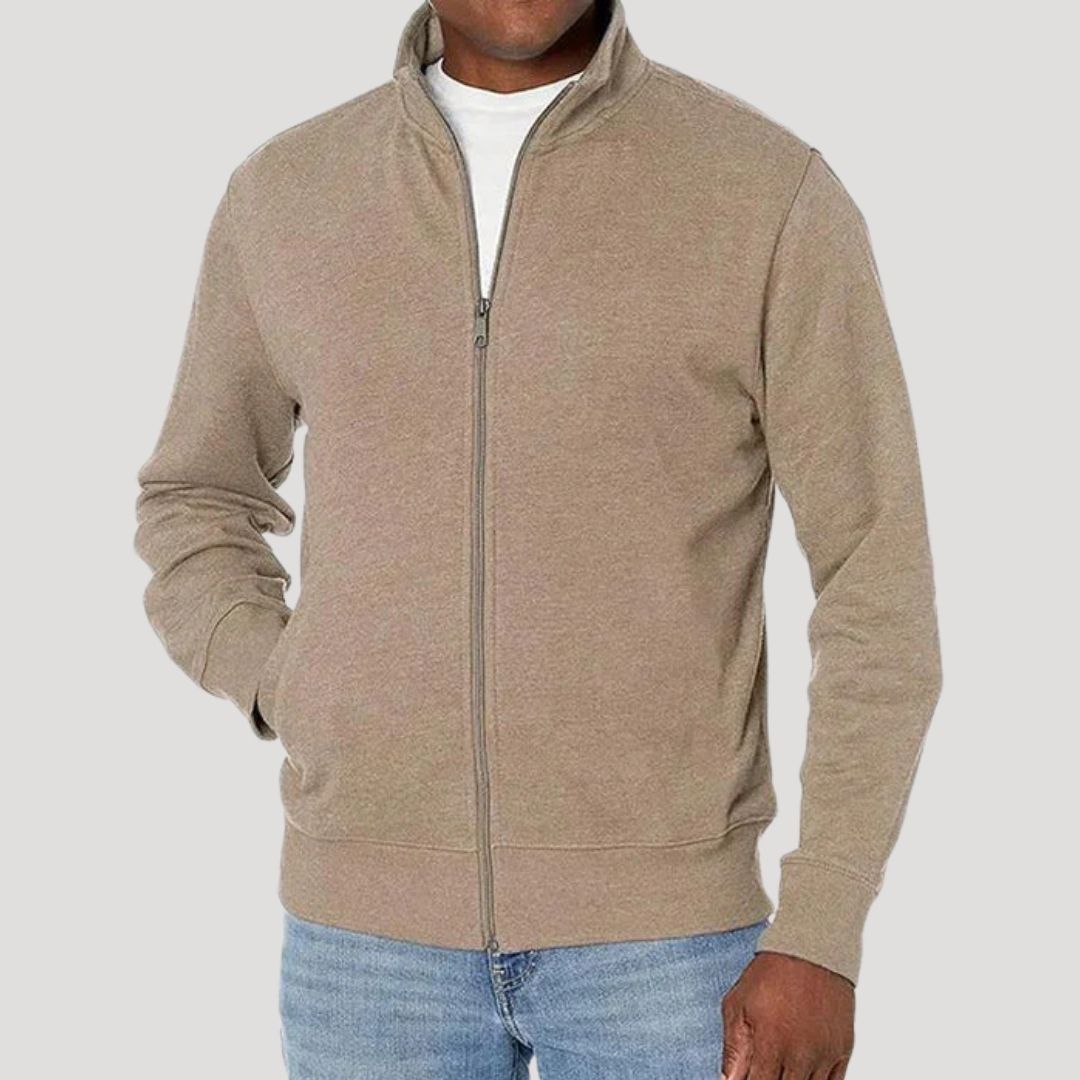 Stilvolle Herren-Reißverschlussjacke, atmungsaktiv & bequem, ideal für Reisen & Outdoor-Aktivitäten.