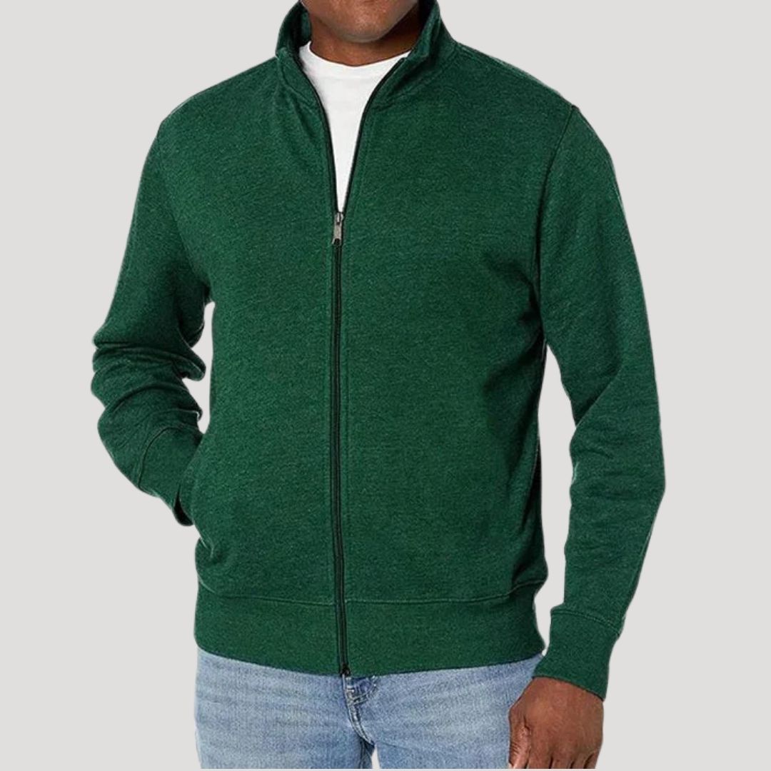 Herren-Frühlingsjacke mit Reißverschluss, figurbetont & modern, perfekt für urbane Freizeit und Reisen.