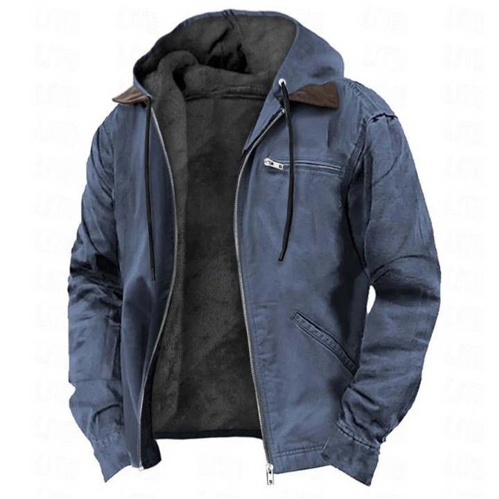 Vielseitige, moderne Herren Winterjacke. Taillierte Business- & Freizeitjacke mit Reverskragen. Elegant.