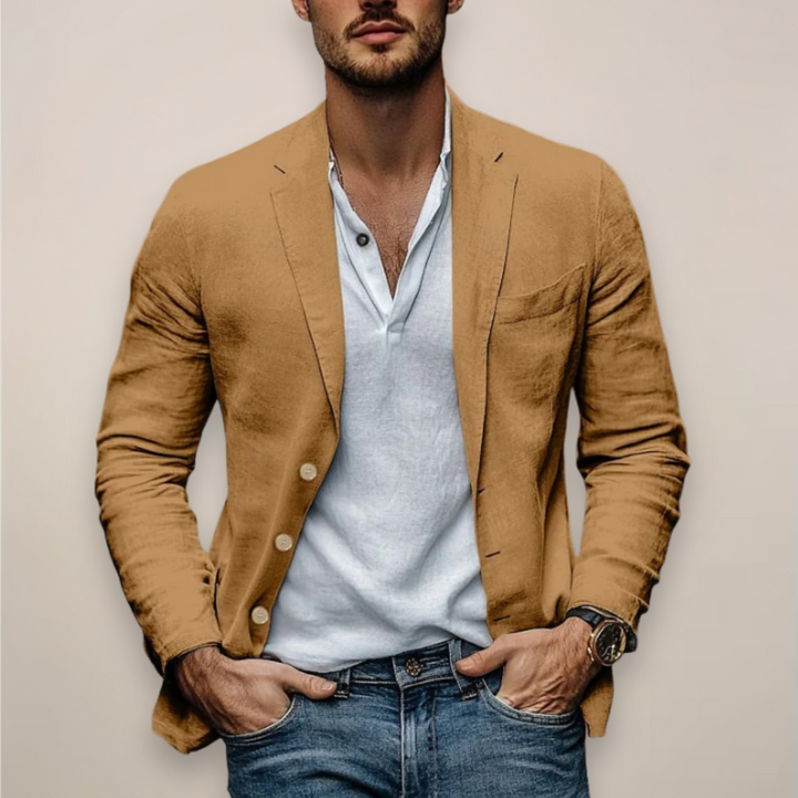 Leichter Herren Sommerblazer, bequem & atmungsaktiv, perfekt für einen eleganten & modernen Sommer-Freizeitstil.