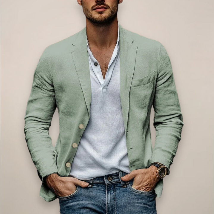 Eleganter Herren Casual Blazer, leicht & modern, perfekt als Sommerjacke für herrenmode und vielseitige Outfits.