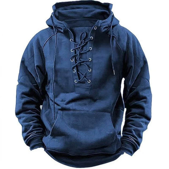 Vielseitiger Unisex Kapuzenpullover für Herren, ideal für Herbst & Winter. Sportlicher Hoodie mit Kapuze.