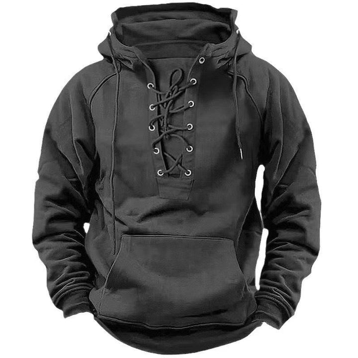 Warmer Herren Kapuzenpullover mit Kängurutasche für kalte Tage. Gemütlicher Hoodie für Herbst & Winter.