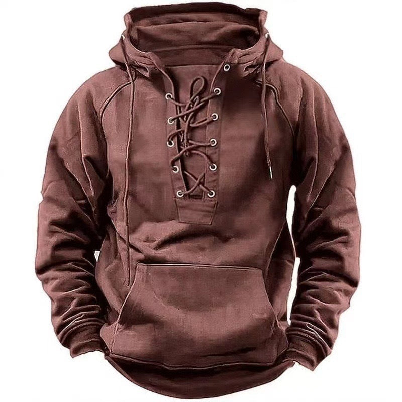 Bequemer Herren Kapuzenpullover für den Alltag. Dieser Hoodie mit Kängurutasche ist ideal für jede Jahreszeit.