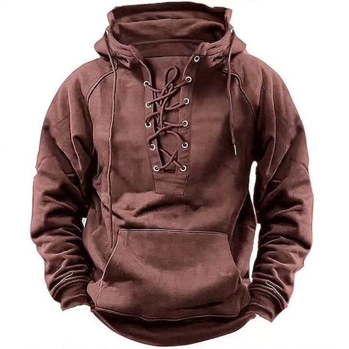 Bequemer Herren Kapuzenpullover für den Alltag. Dieser Hoodie mit Kängurutasche ist ideal für jede Jahreszeit.