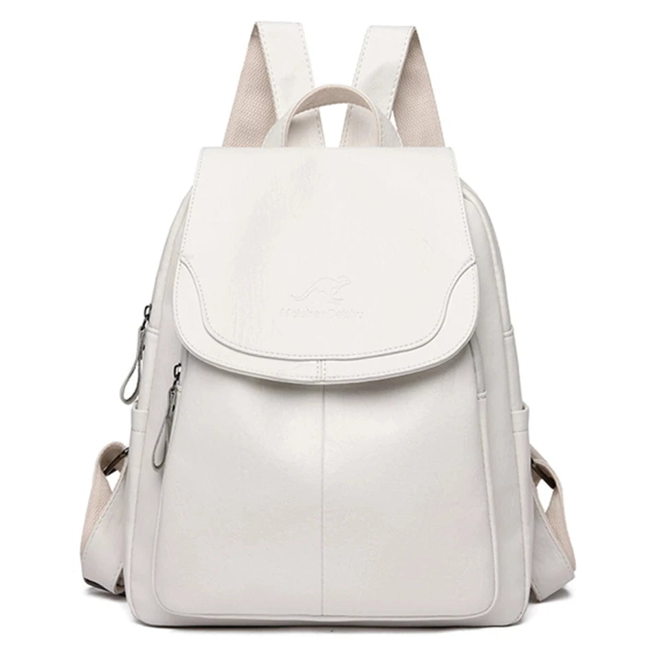 Stilvoller Herbst-Herrenrucksack in Dunkelgrau mit Anti-Diebstahl-Design und praktischen Fächern.