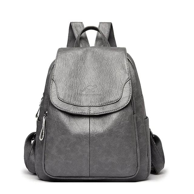 Rückenansicht des ergonomischen Herren Reiserucksacks mit Anti-Diebstahl-System und komfortabler Polsterung.