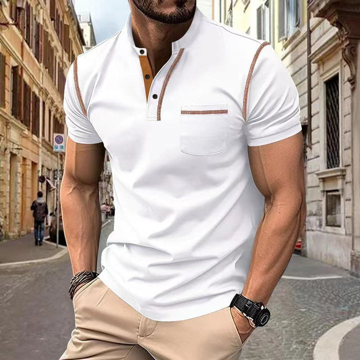 Modernes Herren Poloshirt Kurzarm, slim fit, schnelltrocknend. Ideal für Sommer Freizeit & Sport. Atmungsaktiv.