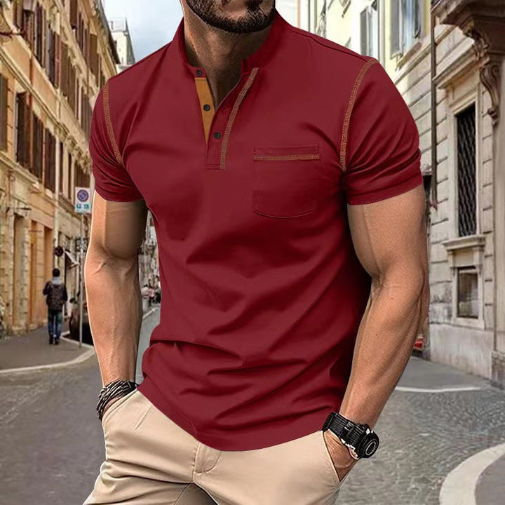 Schmal geschnittenes Herren Poloshirt Kurzarm für Sport. Schnelltrocknend & atmungsaktiv. Perfekt für den Sommer.