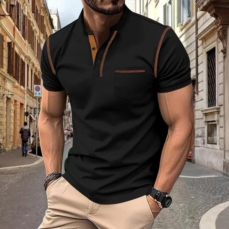 Bequemes Herren Kurzarm Poloshirt, slim fit, in modernem Design. Schnelltrocknend & atmungsaktiv. Für Sommer Freizeit.