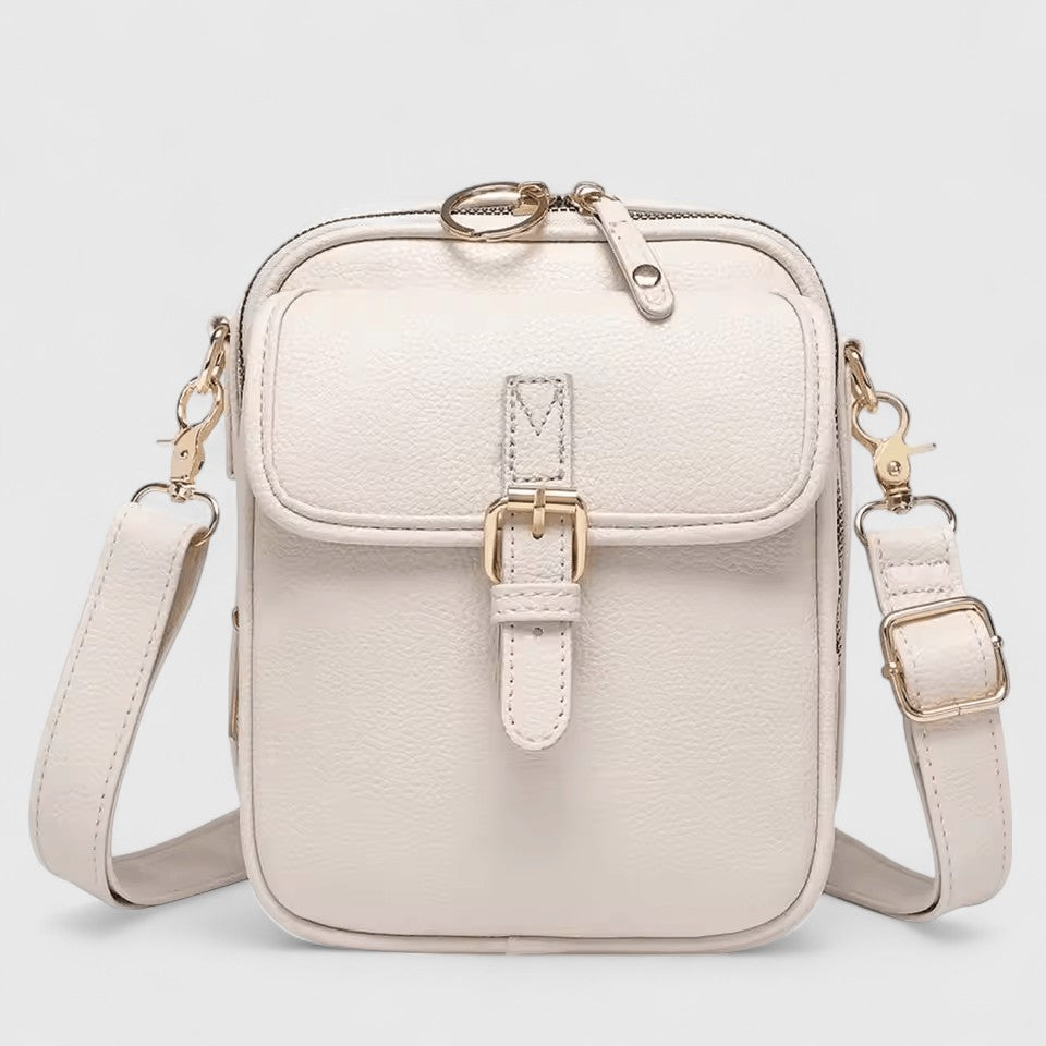 Hochwertiges Material der eleganten Damen Schultertasche; ein stilvolles, modisches Accessoire für Frauen.