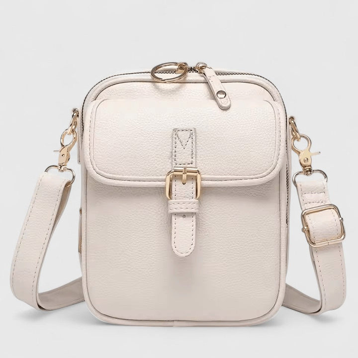 Hochwertiges Material der eleganten Damen Schultertasche; ein stilvolles, modisches Accessoire für Frauen.
