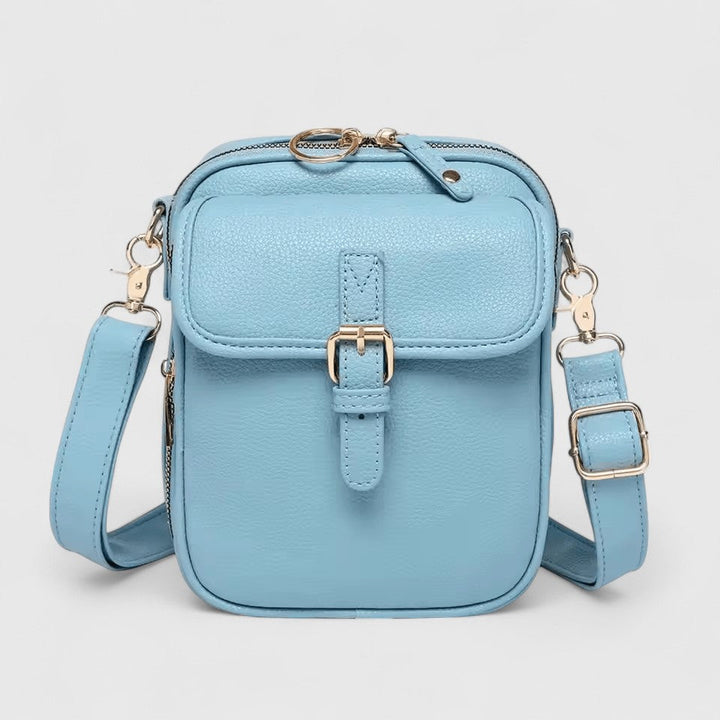 Eleganter Verschluss der Damen Schultertasche, ein stilvolles & praktisches Detail der modischen Frauentasche.