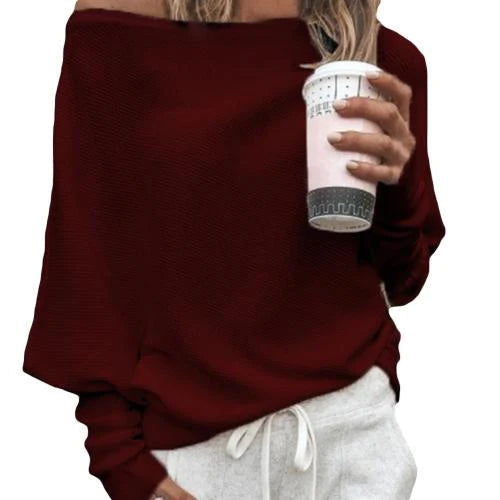 Bequemer Damen Herbstpullover mit Rundhalsausschnitt, ideal für den Casual-Look im Alltag, auch in Großen Größen.