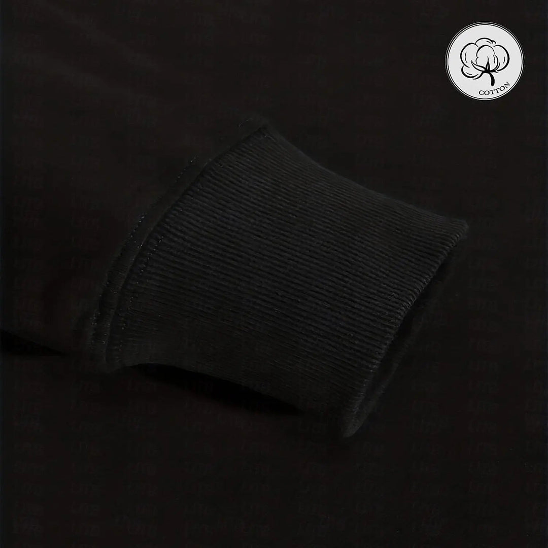 Sportlicher Herren Pullover in Schwarz mit Kapuze