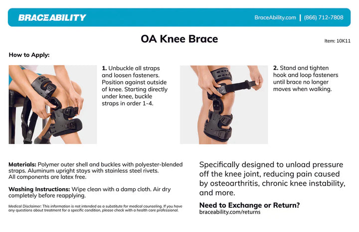 Orthopädische Kniebandage gegen Arthrose, reduziert Druck und lindert Schmerzen, verstellbar, leicht und atmungsaktiv.