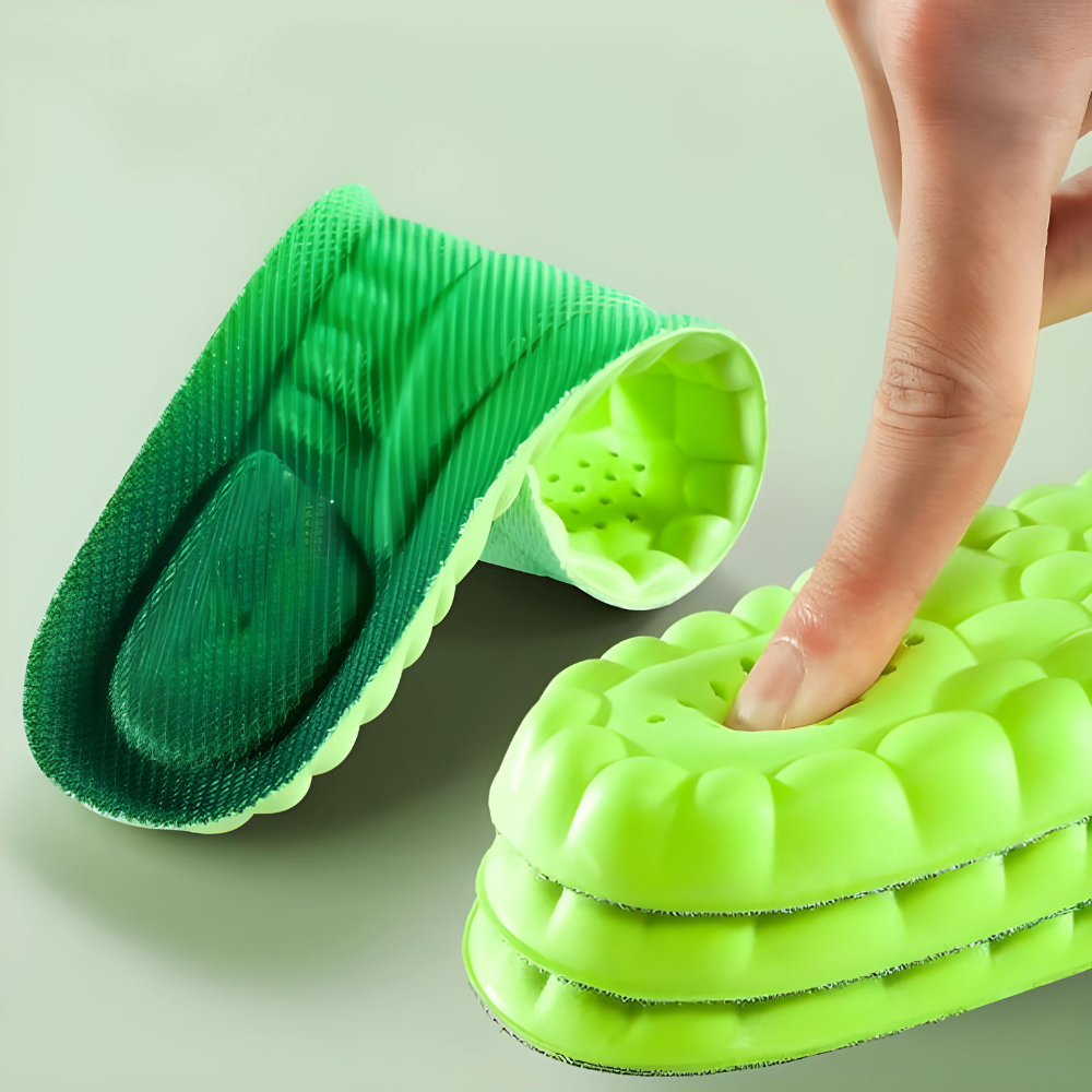 "Orthopulse Lauf-Einlegesohle Grau, ultra-weich, ergonomisch, optimaler Laufkomfort, Unterstützung beim Laufen"