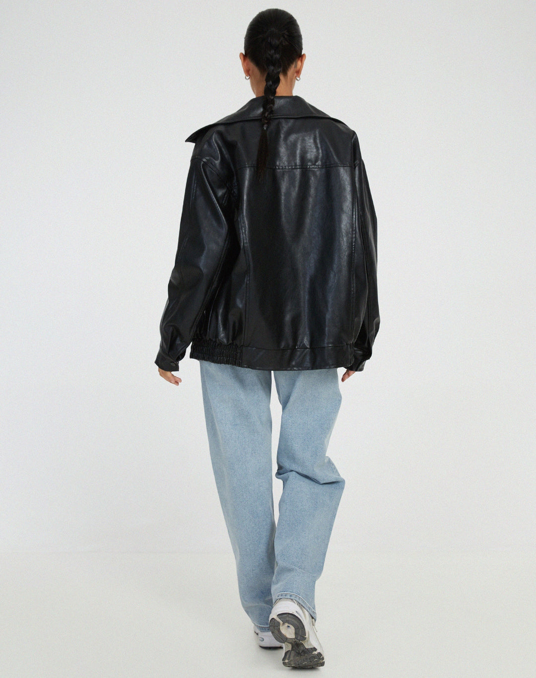 Elegante Oversized Damenjacke in Braun, locker & bequem, perfekt für den Lagenlook. Modische Jacke.
