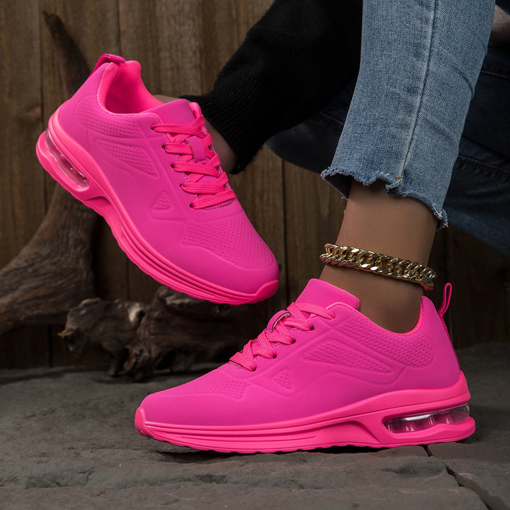 Damen orthopädische Air Cushion Sneakers in Fellrosa