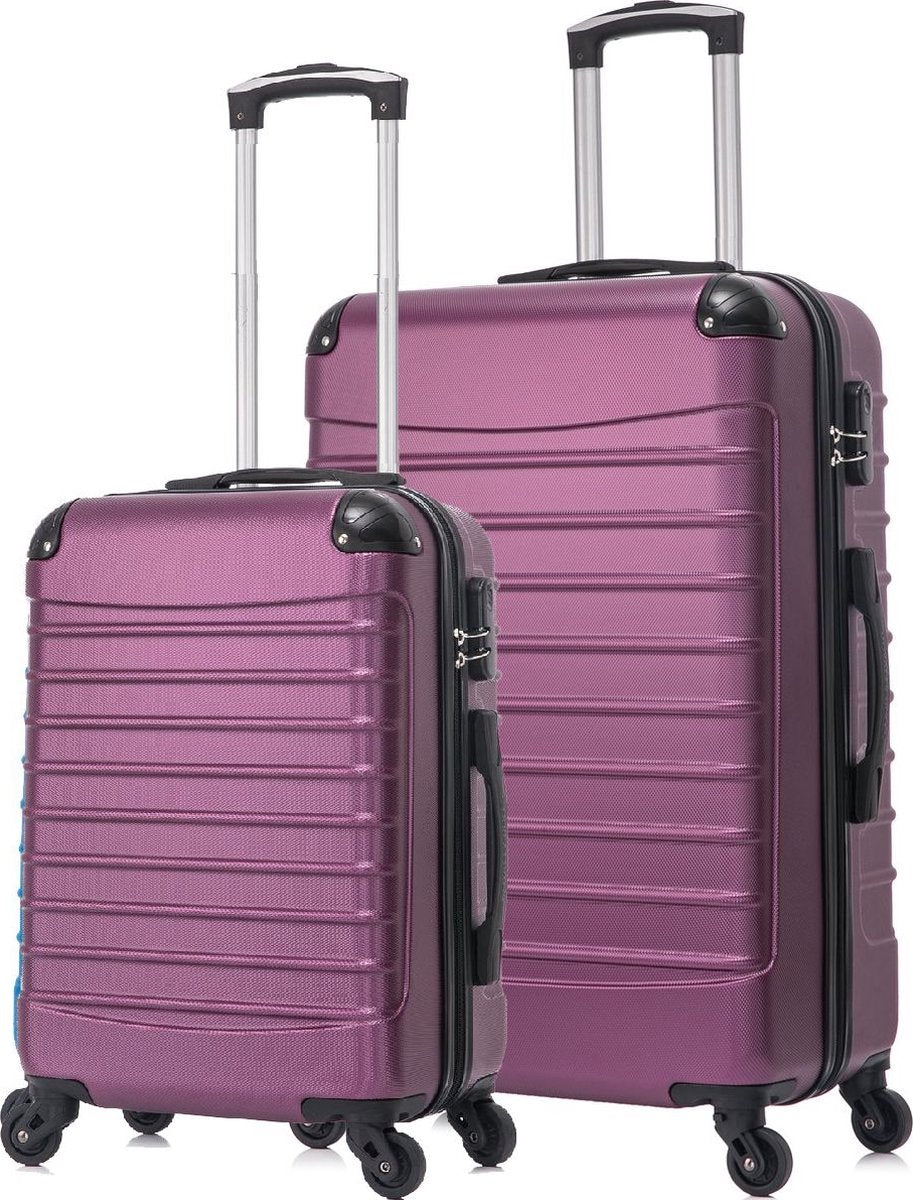 Praktisches 2-teiliges rosa Kofferset (Hartschale). Flexibles Reisegepäck für jeden Trip, stabil & leichtgängig.