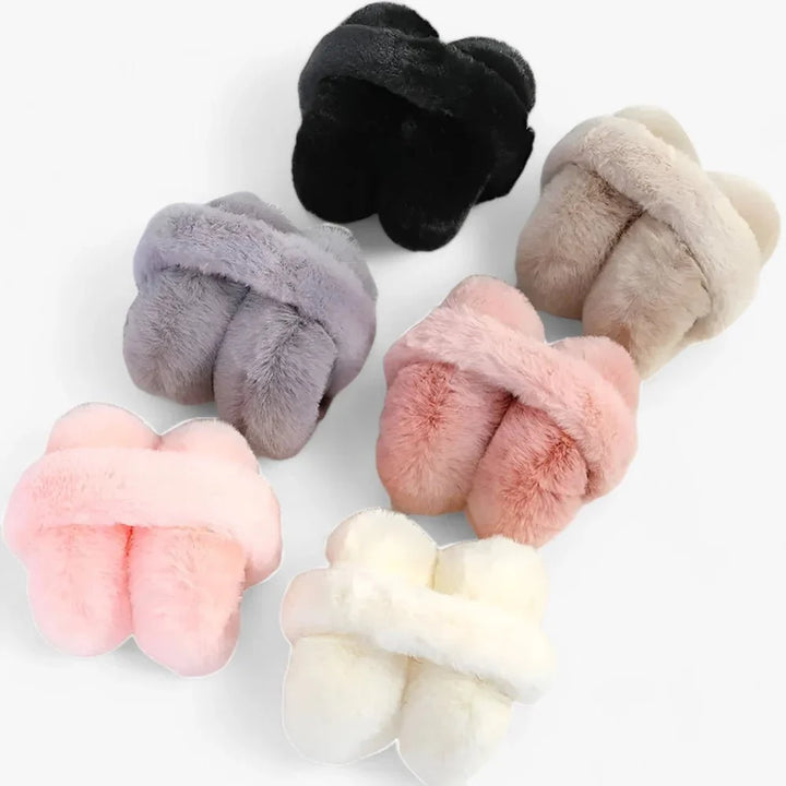 Warme Plüsch-Ohrwärmer, unisex, perfekt für Herbst und Winter. Schützen die Ohren kuschelig vor Kälte.