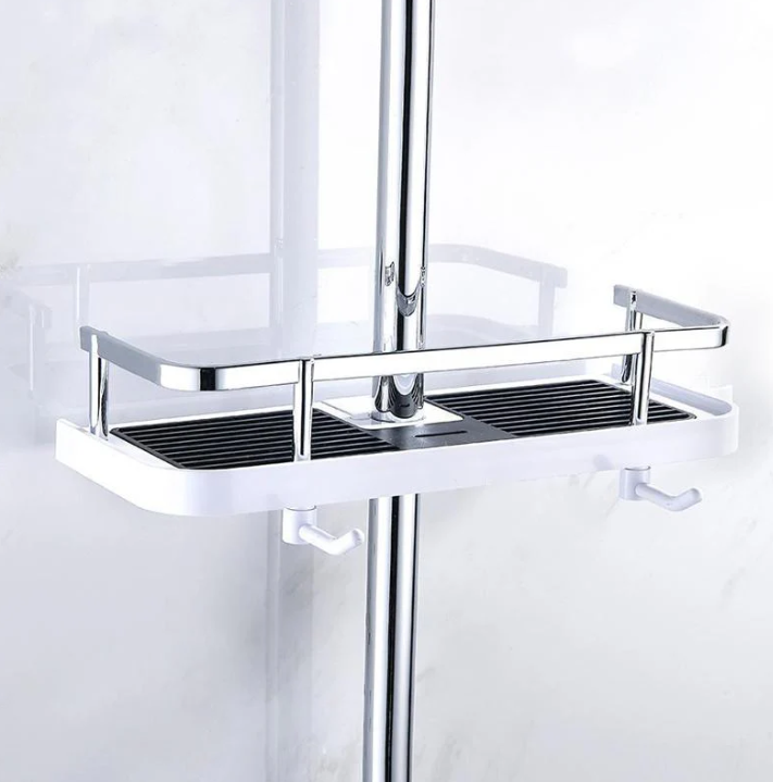 "Platzsparendes, wasserfestes Duschregal im modernen Design für Ordnung im Badezimmer"