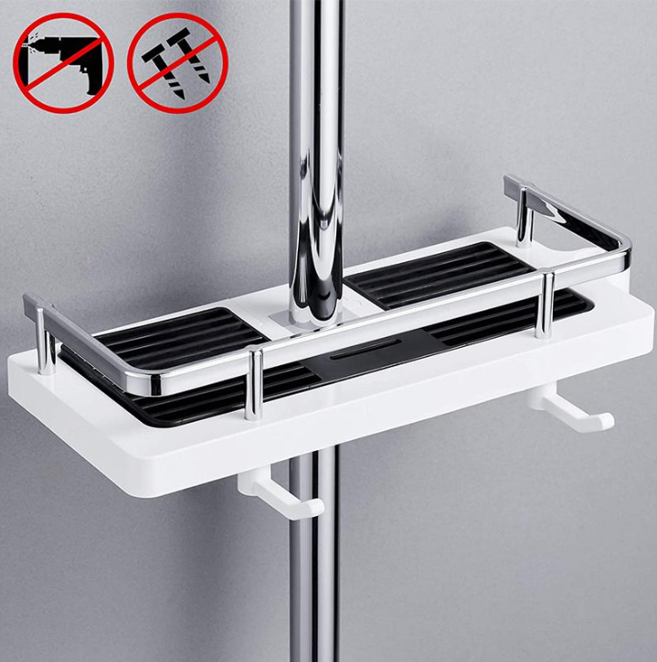 "Platzsparendes, wasserfestes Duschregal im modernen Design für Ordnung im Badezimmer"