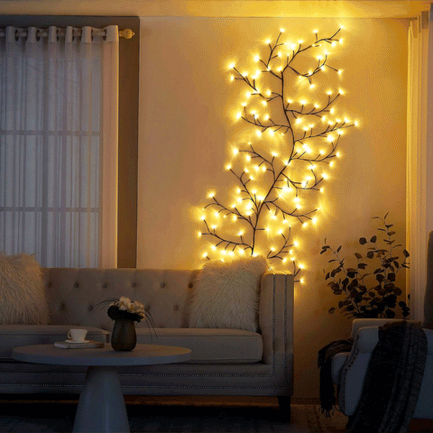 LED Weinreben-Lichterkette für gemütliche Atmosphäre