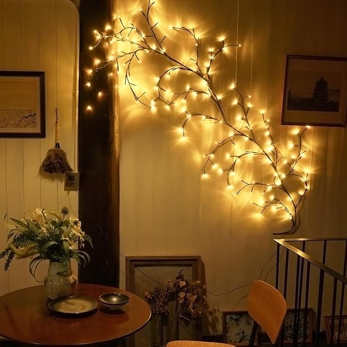 LED Weinreben-Lichterkette für gemütliche Atmosphäre