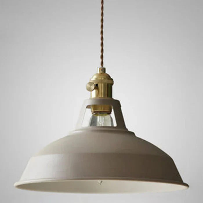 "Retro-Hängelampe im Industrie-Design, Metall, in Grün, mit verstellbarer Kette für Zuhause, ohne Lampe enthalten"