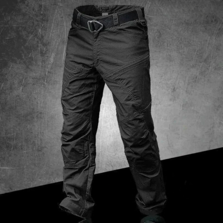 Funktionelle Cargo Taktische Herrenhose, wasserabweisend, mit vielen Taschen für Outdoor-Abenteuer.