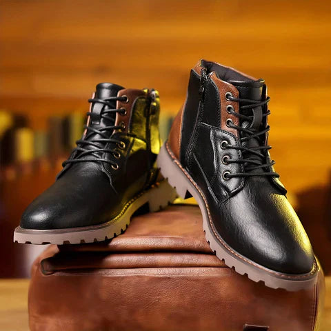 Robuste Herren Winterschuhe, warm & rutschfest, ideal für kalte Tage. Komfortable Outdoor-Stiefel für Herrenmode.