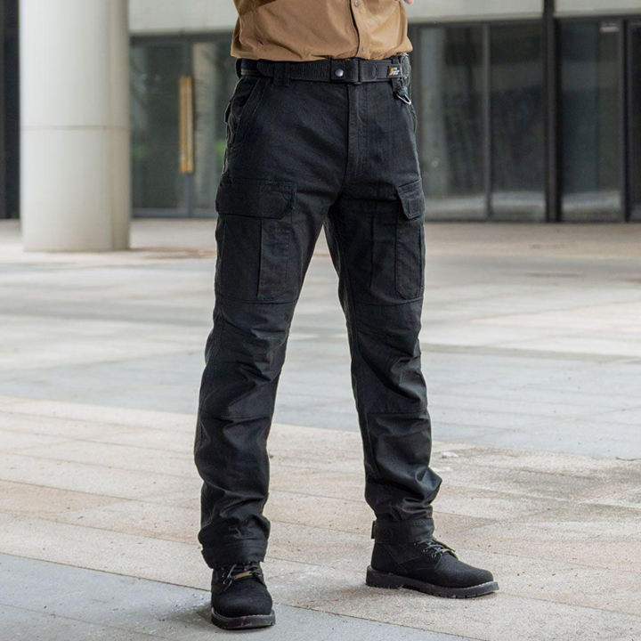 Robuste, wasserdichte Herren Wanderhose in Dunkelgrau mit mehreren Taschen, ideal für Outdoor-Abenteuer und Alltag.