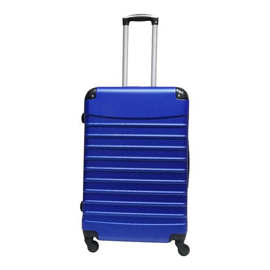 Stabiler 4-Rollen-Koffer, Hartschale, schützt Inhalt auf Reisen, modern und funktional.