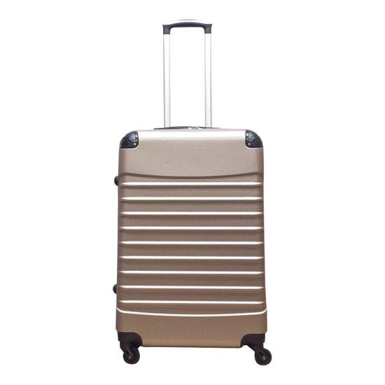 Zuverlässiger Reisekoffer, Hartschale, modern und stabil, für jede Art von Urlaub.