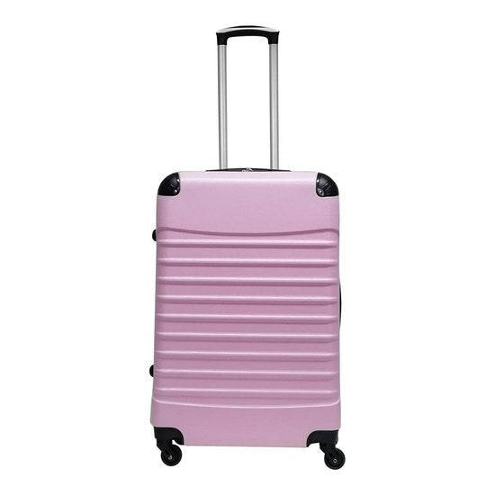 Funktioneller Hartschalenkoffer mit 4 Doppelrollen, leichtgängig und extrem widerstandsfähig.