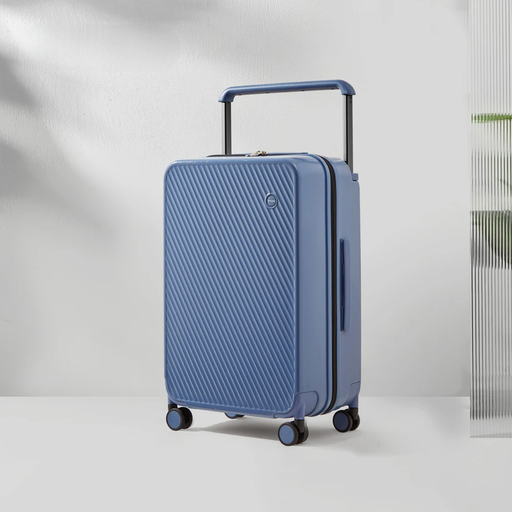 Geräumiger Hartschalenkoffer mit komfortablem Breitgriff, 360°-Rädern & robuster Oberfläche für Gepäck.