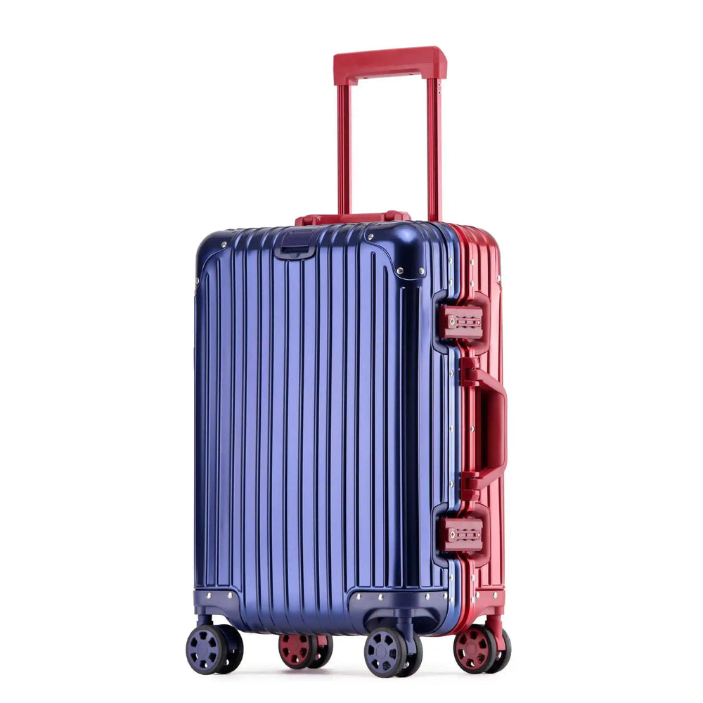 Eleganter Hartschalen Reisekoffer, robust, mit integriertem TSA-Schloss für sicheres Gepäck.