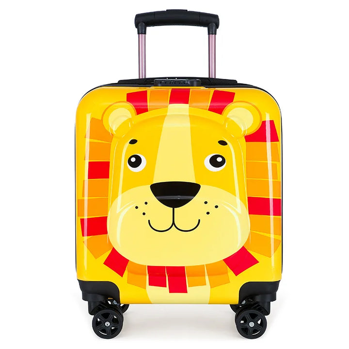 Hochwertiger Kinder-Reisekoffer mit Ente, langlebige Hartschale für viele Reisen.