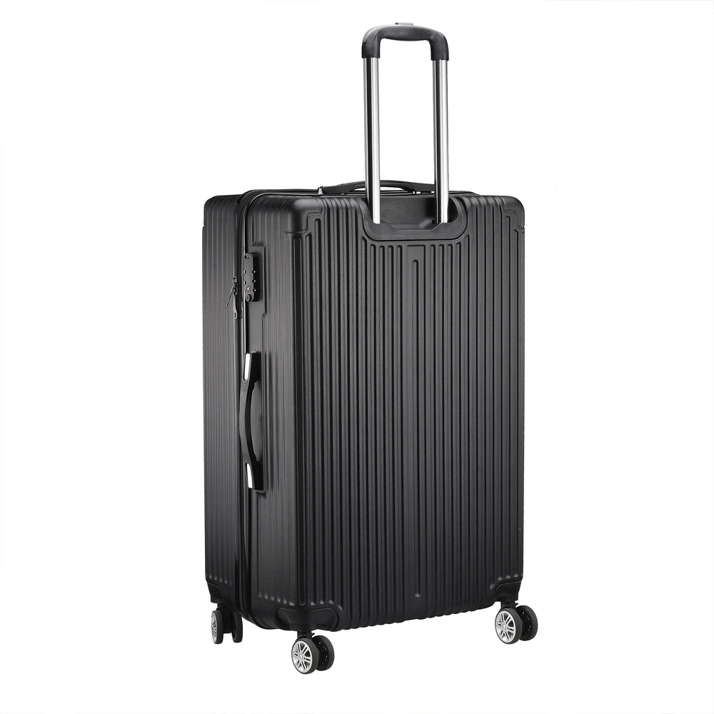 Hochwertiges 3-teiliges Hartschalen-Rollkoffer-Set mit TSA-Schloss; perfekt als Handgepäck & Reisekoffer.