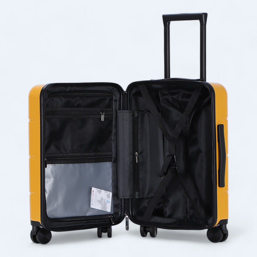 Mehrfarbiges Design: 3-teiliges robustes Hartschalen-Reisekoffer-Set für unvergessliche Reisen.