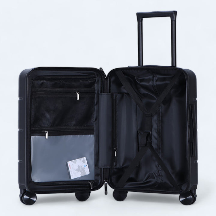 Praktisches mehrfarbiges Reisekoffer-Set (3-teilig) mit robuster Hartschale für jede Reise.