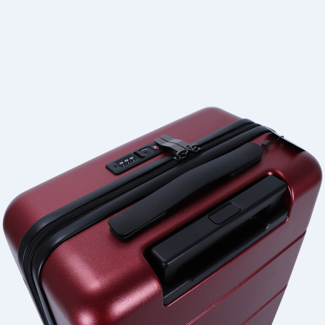 Praktisches, robustes mehrfarbiges Reisekoffer-Set (3-teilig) mit Hartschale für den Urlaub.