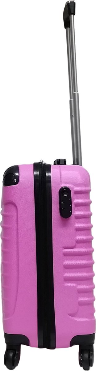 Praktisches rosa Kofferset (S & XL) mit Rollen, robustes Reisegepäck für jede Reise.