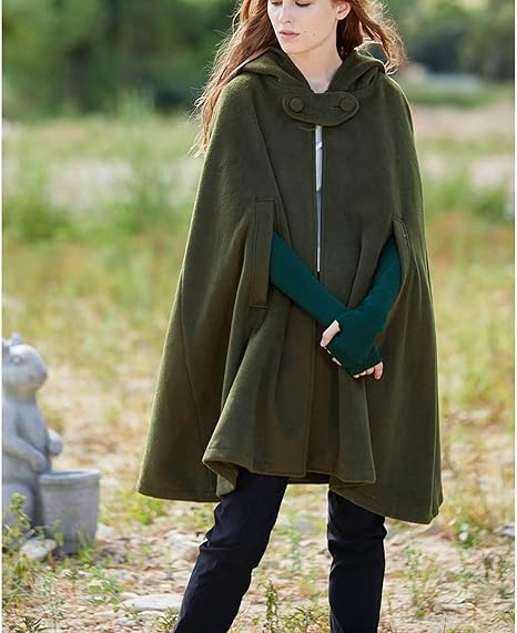 Grüner Vintage Damen Kapuzenmantel, kurz. Stilvolle Übergangsjacke für Events.