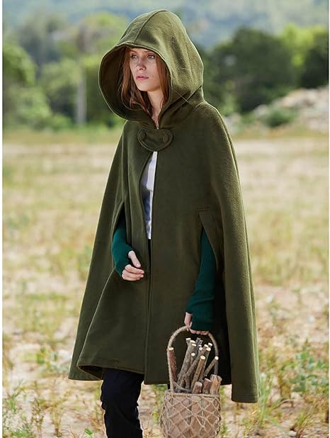 Schwarzer eleganter Kurzmantel mit Kapuze. Vintage-Stil Damenjacke für besondere Events.